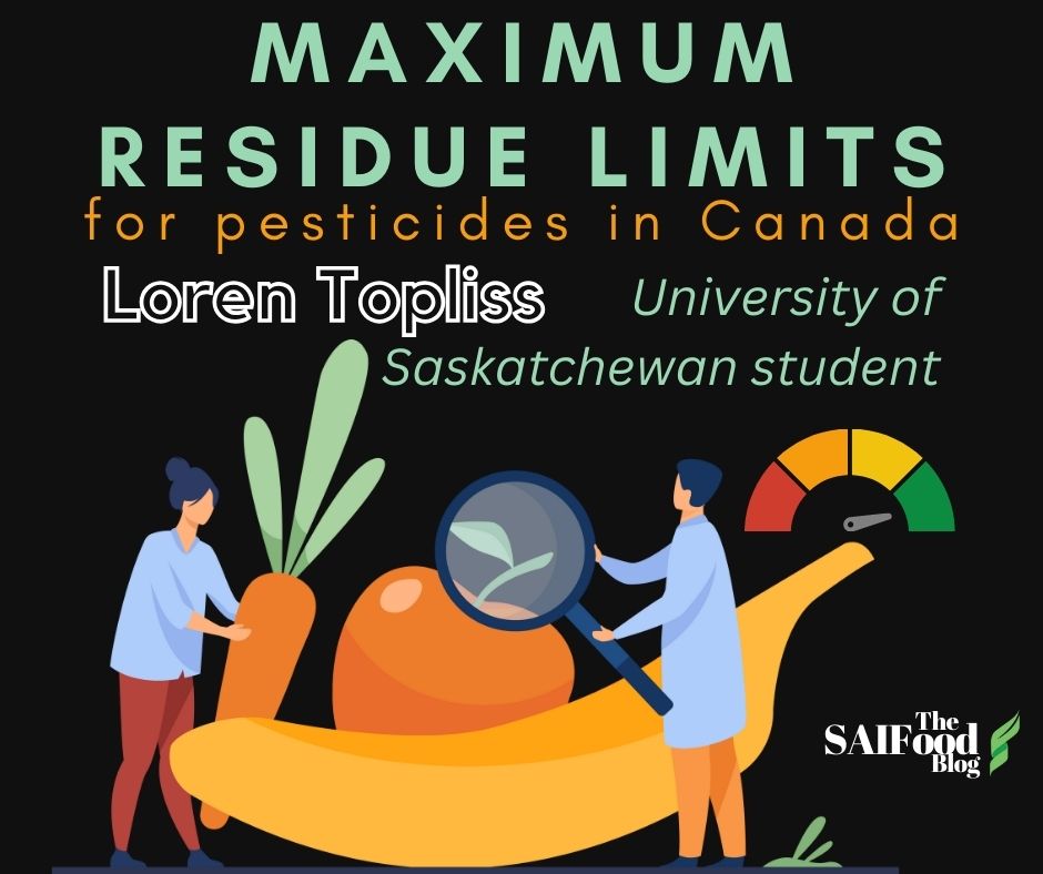 Maximum residue limits for pesticides in Canada