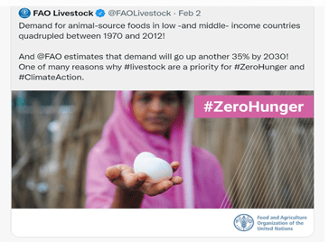 FAO livestock tweet
