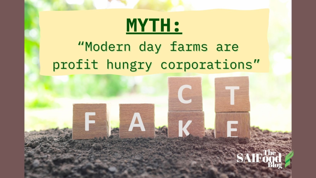 Ag Myth Busting: "Modern day farms are profit hungry corporations"
