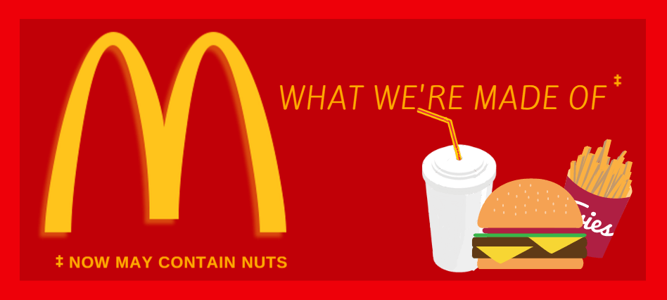 McDonalds food now may contain nuts